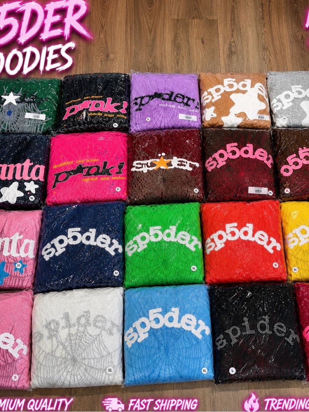 Bulk Sp5der hoodies